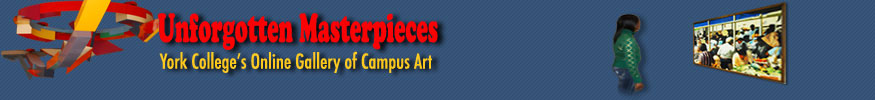 Header graphic for York College's online gallery of campus art.